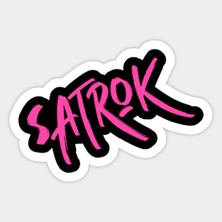 Satrok Brand (Pink) Sticker